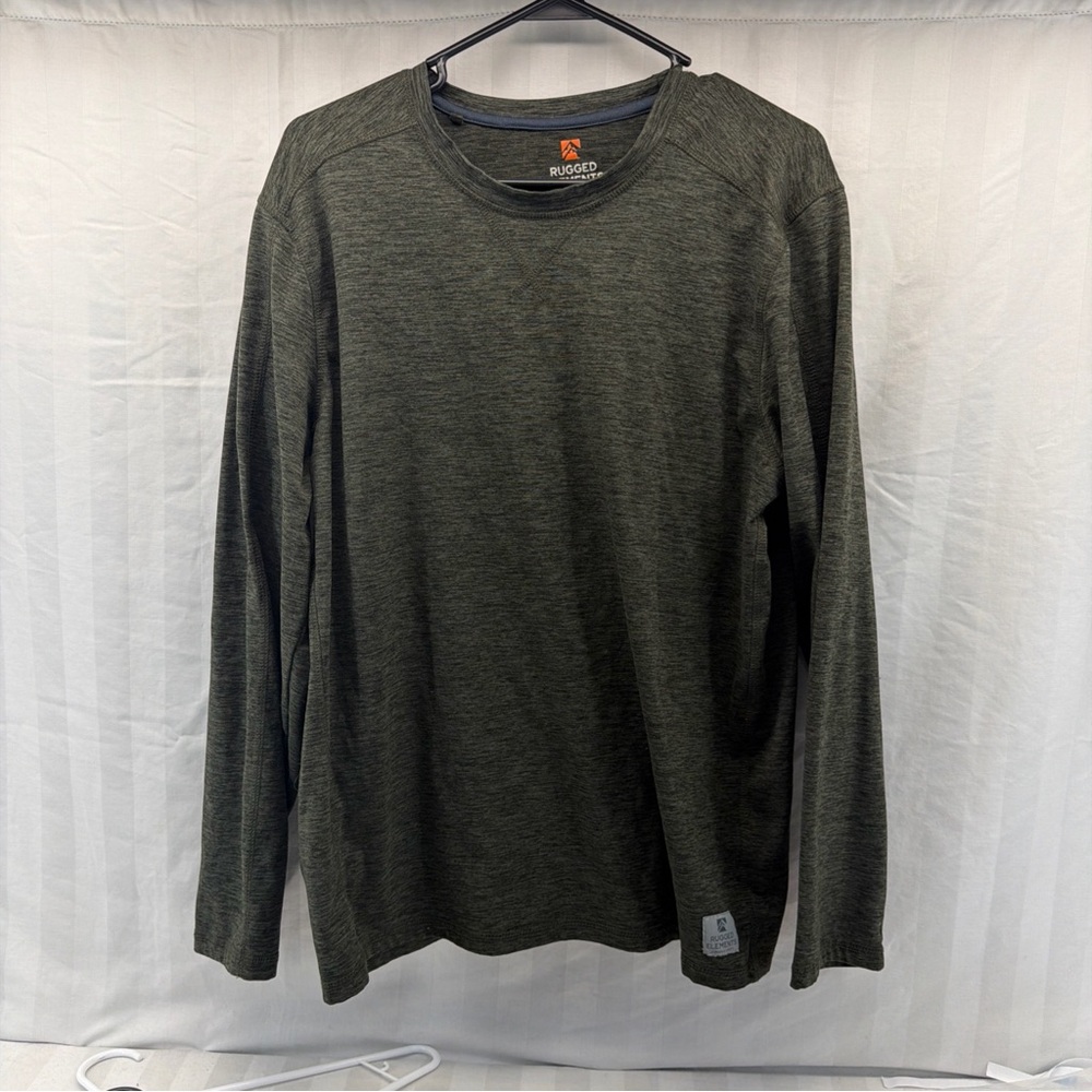 Rugged Men's Olive Long Sleeve Tee